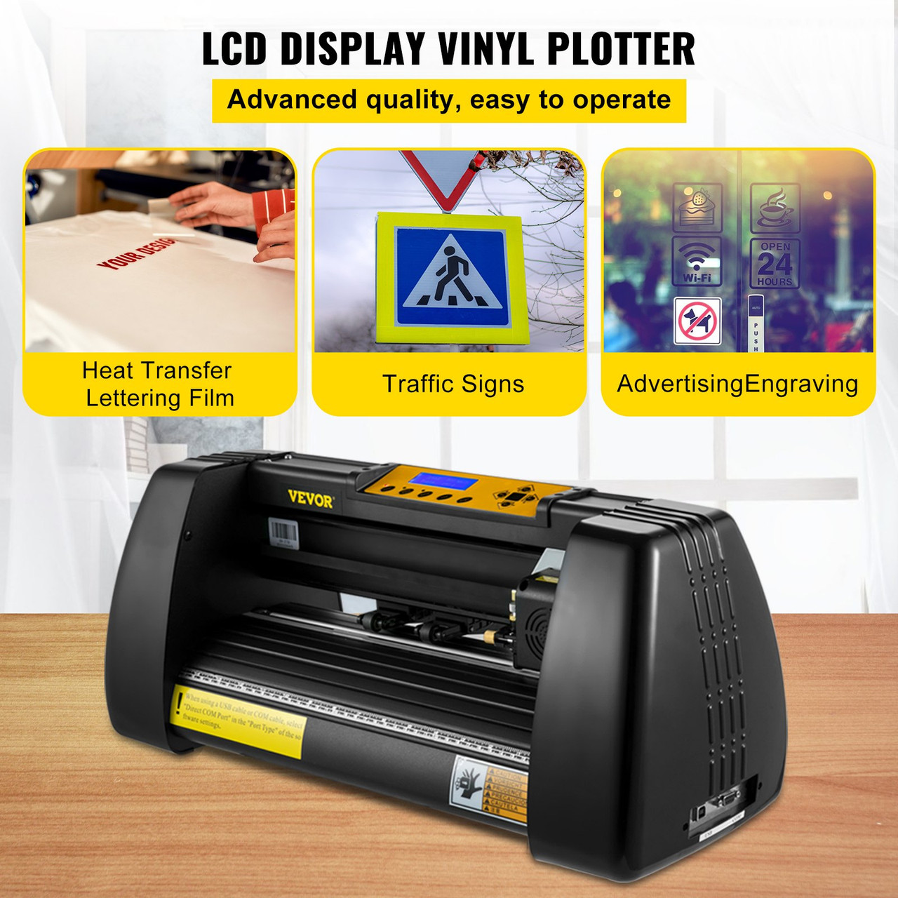 VEVOR Vinyl Cutter 53 Inch Plotter Machine Automatic Paper Feed Vinyl  Cutter Plotter Speed Adjustable Sign Cutting with Floor Stand Signmaster