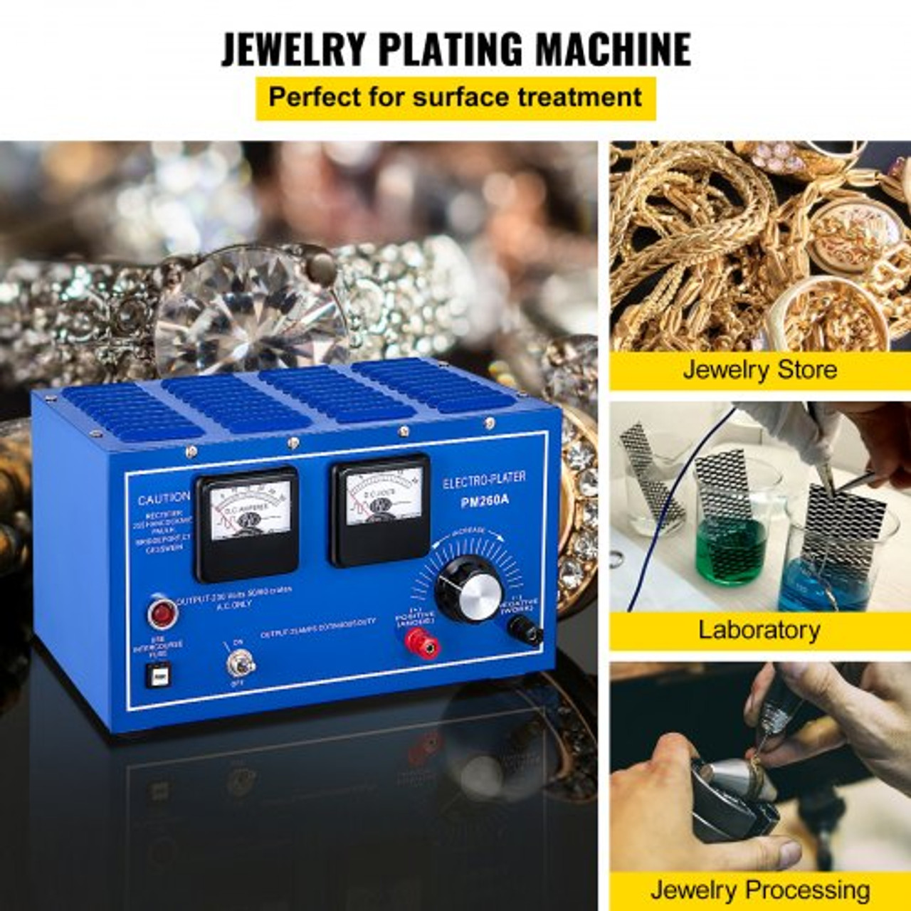 Jewelry Plating Rectifier 30A Platinum Gold Silver Rhodium Plating Machine 110 or 220V Jewelry Plater Electroplating Rectifier With Thyristor Rectifier