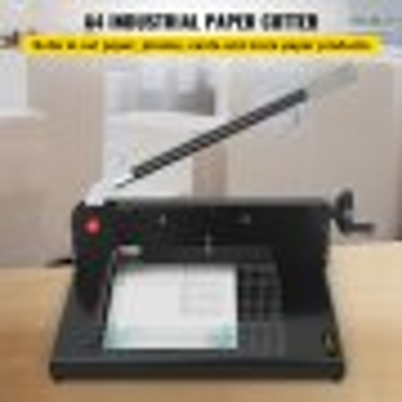 Paper Cutter 12Inch A4 Commercial Heavy Duty Paper Cutter 300 Sheets 45HRC Hardness Stack Cutter Metal Base Desktop Stack Cutter for Home Office (A4)