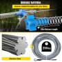 Zip line Kits for Backyard 60FT, Zip Lines for Kid and Adult, Included Swing Seat, Zip Lines Brake, and Steel Trolley, Outdoor Playground Equipment