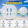 Inflatable Bumper Ball 4 FT / 1.2M Diameter, Bubble Soccer Ball, Blow It Up in 5 Min, Inflatable Zorb Ball for Adults or Children (4 FT, Transparent)