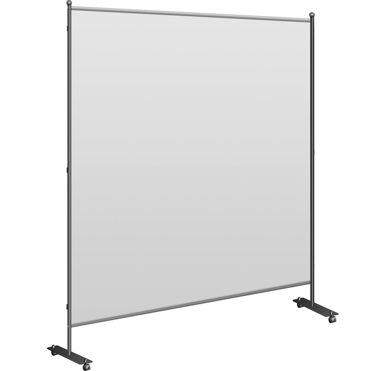 Office Partition 71" W x 14" D x 72" H Room Divider Wall w/Thicker Non-See-Through Fabric Office Divider Steel Base Portable Office Walls Dividers Gray Room Partition for Room Office Restaurant