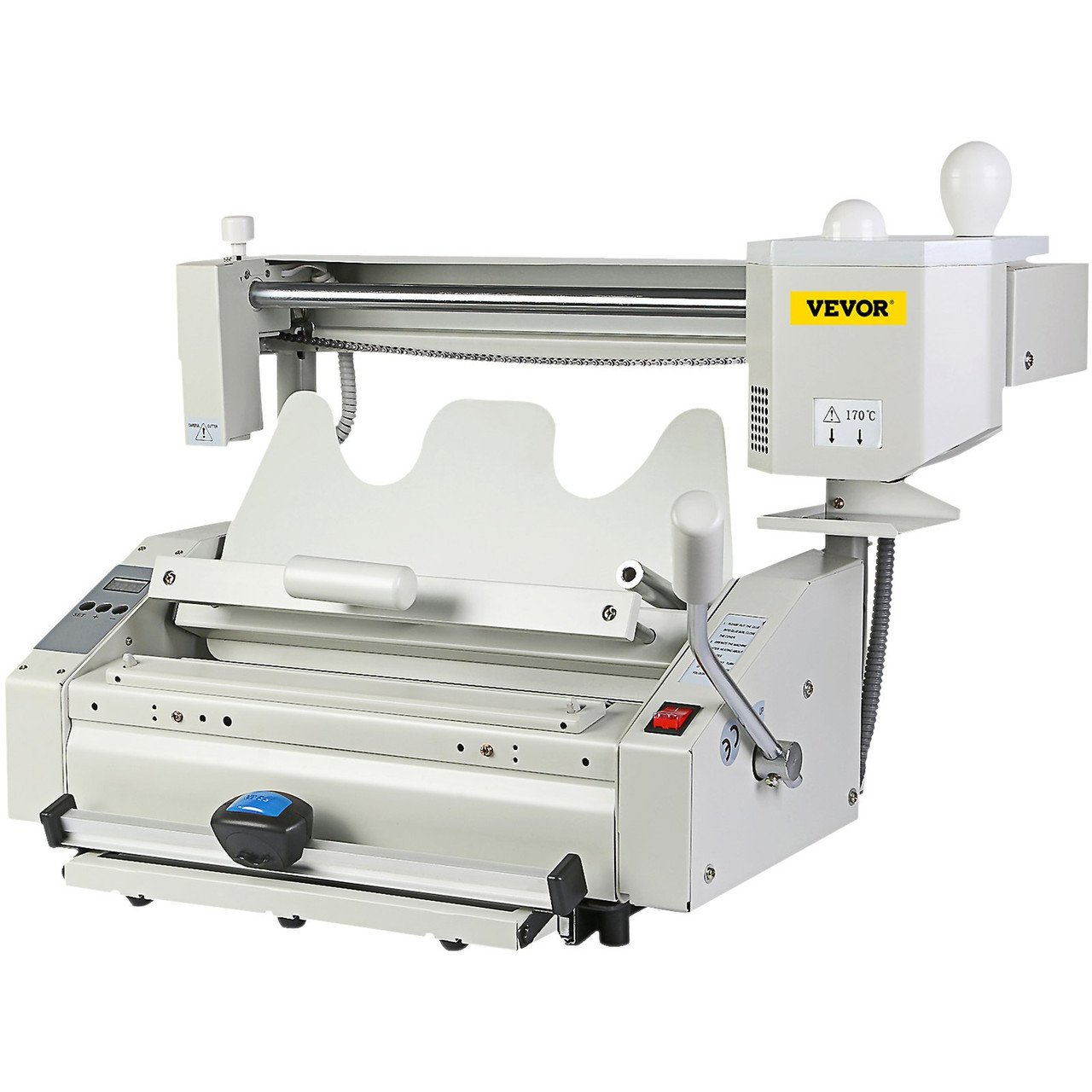 Wireless Glue Book Binding Machine A4 Manual Hot Glue Book Binder 110V with Milling Spine Rougher Binding Machine for Paper Books Albums Notebook