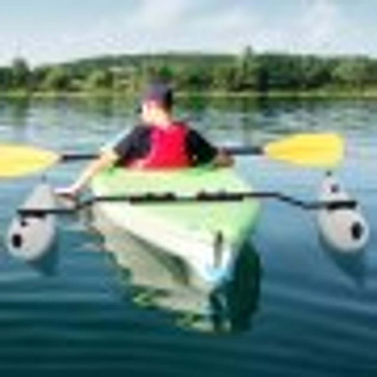Kayak Outrigger Stabilizers, 2 PCS, PVC Inflatable Outrigger Float with Sidekick Arms Rod, Standing Float Stabilizer System Kit for Kayaks, Canoes, Fishing Boats