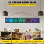 LED Scrolling Sign, 52" x 8" WiFi & USB Control, Full Color P10 Programmable Display, Indoor High Resolution Message Board, High Brightness Electronic Sign, Perfect Solution for Advertising
