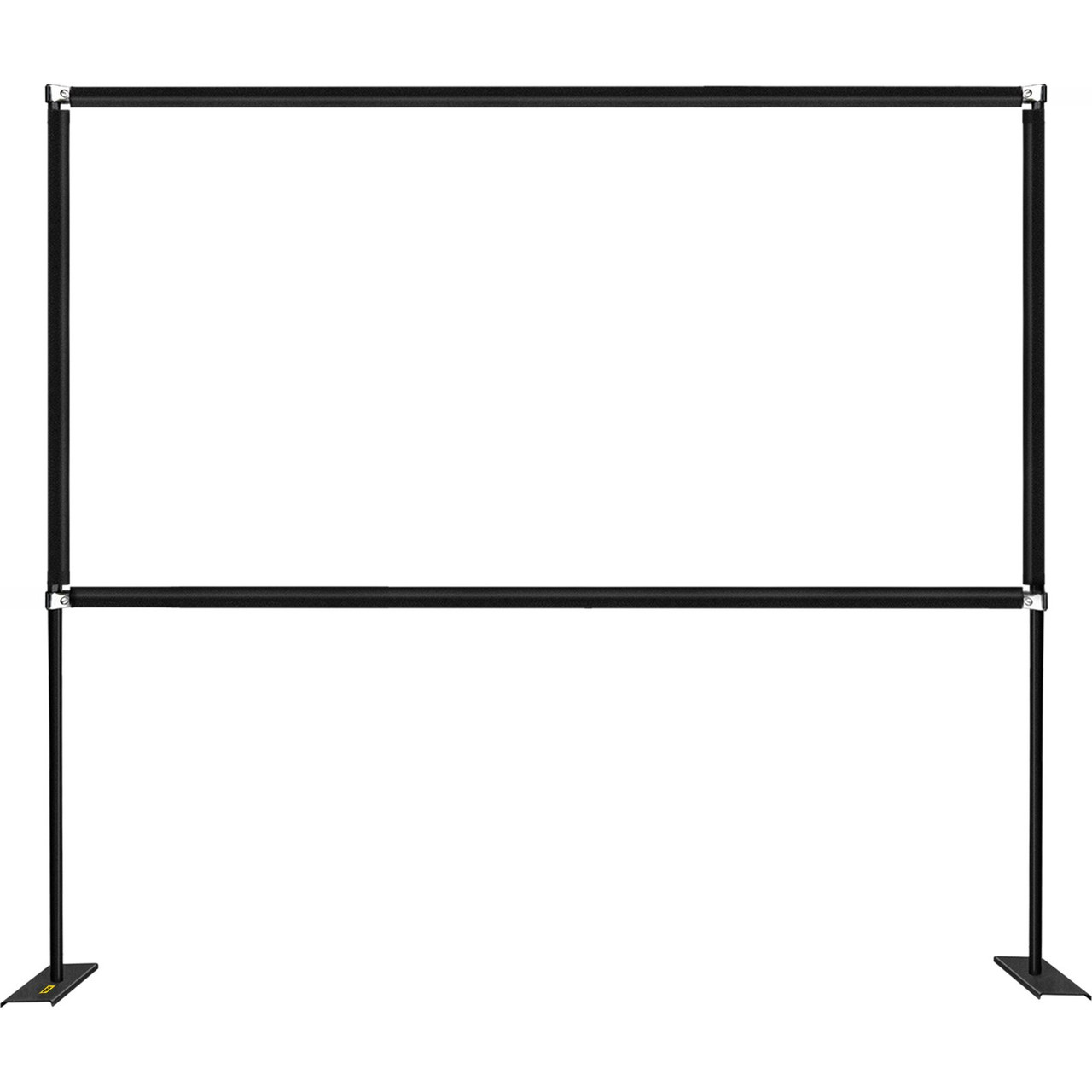 Outdoor Movie Screen w/ Stand, 90" Portable Movie Screen, 16:9 HD Wide Angle Outdoor Projector Screen, Front & Rear Projection, w/ Storage Bag & Stand for Office Home Theater Outdoor Indoor Use