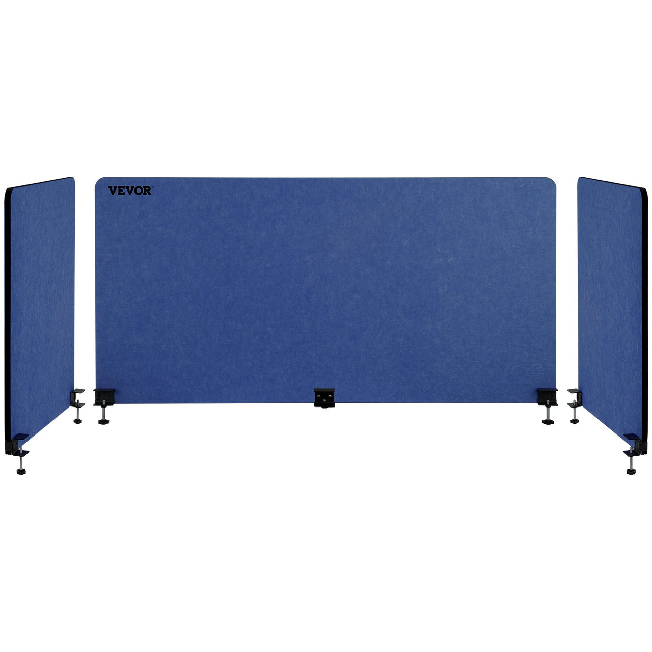 Desk Divider, 60'', Sound Absorbing, Visual Privacy and Noise Reduction, 3 Panels Privacy Acoustic Panel for Home Office Classroom, Navy Blue