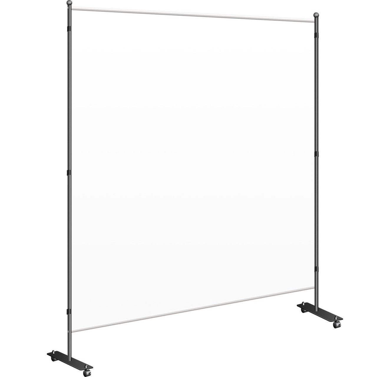 Office Partition 71" W x 14" D x 72" H Room Divider Wall w/Thicker Non-See-Through Fabric Office Divider Steel Base Portable Office Walls Divider Cream Room Partition for Room Office Restaurant