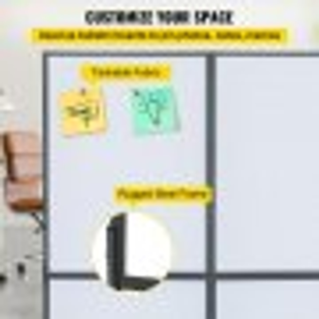 Acoustic Room Divider 72" x 66" Office Partition Panel 3 Pack Office Divider Wall Cool Gray Office Dividers Partition Wall Polyester & 45 Steel Cubicle Wall Reduce Noise and Visual Distractions