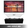 Projector Screen Fixed Frame 110inch Diagonal 16:9 4K HD Movie Projector Screen with Aluminum Frame Projector Screen Wall Mounted for Home Theater Office Use