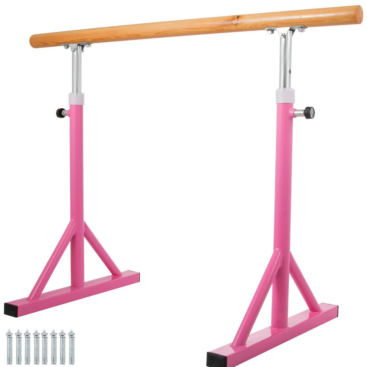 Ballet Barre Dance Barre Fitness Ballet Bar Portable Freestanding Heavy  Duty Dancing Stretching Ballet Barre Portable for Home(5FT,Pink)