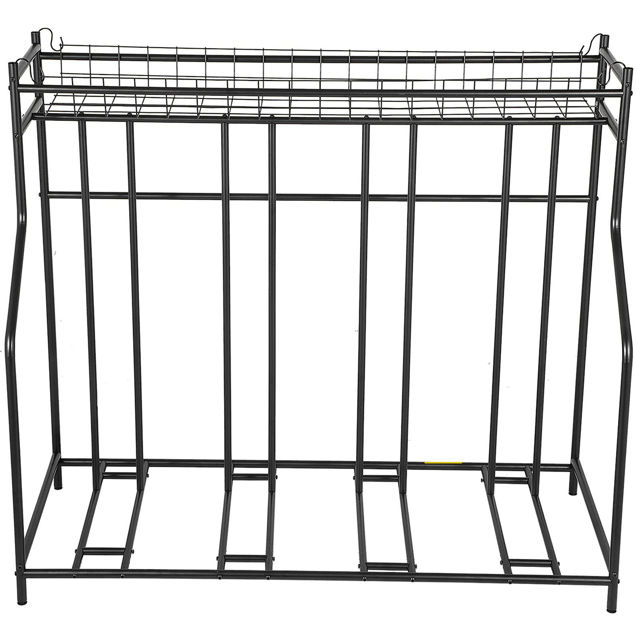 VEVOR 111 Length Floor Bike Rack 9 Holders All-Steel Grid Bike Rack Single-Side Storage Stand for Garages Streets Yards