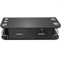 Black Wall Mount Styling Station Classic Locking 2 Drawers Storage Beauty Salon Equipment 5 Hair Dryer Holes Locking Cabinet for Beauty Salon or SPA, Barber Shop, Home & Bathroom