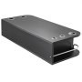 Black Wall Mount Styling Station Classic Locking 2 Drawers Storage Beauty Salon Equipment 5 Hair Dryer Holes Locking Cabinet for Beauty Salon or SPA, Barber Shop, Home & Bathroom