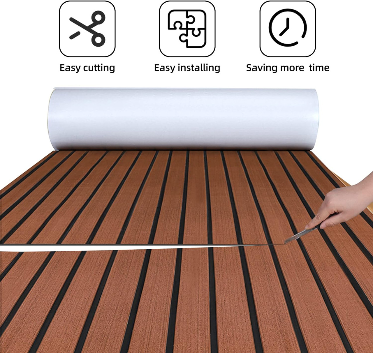 Boat Flooring EVA Foam Decking Sheet Faux Teak Marine Flooring for