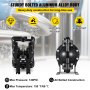 Air-Operated Double Diaphragm Pump QBY4-25L F46 35 GPM 1 Inch Inlet And Outlet