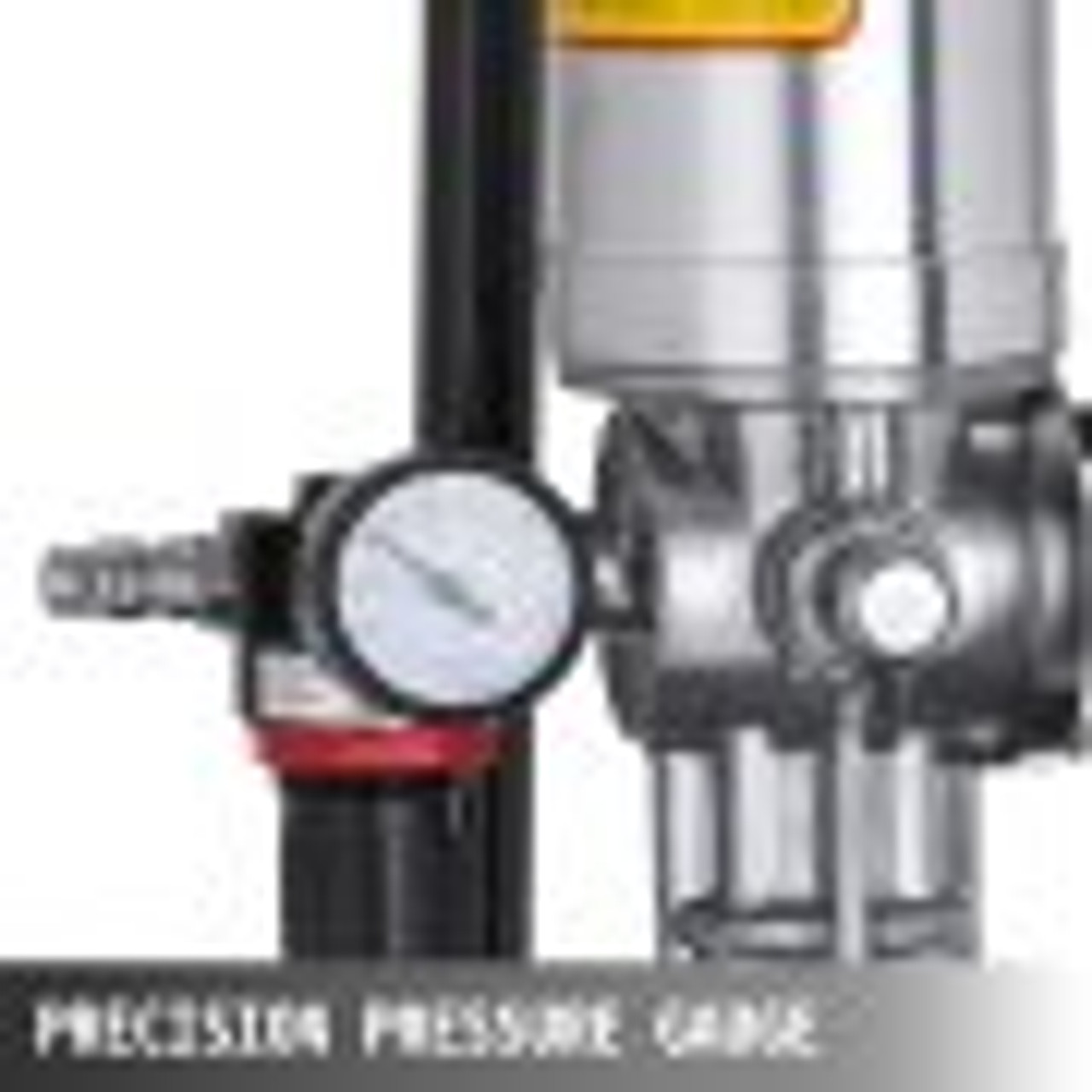 Grease Pump 3 Gallon Air Operated Grease Pump with Pneumatic Compressed Gun Lubrication Grease Pump 50:1 Pressure Ratio(12L)