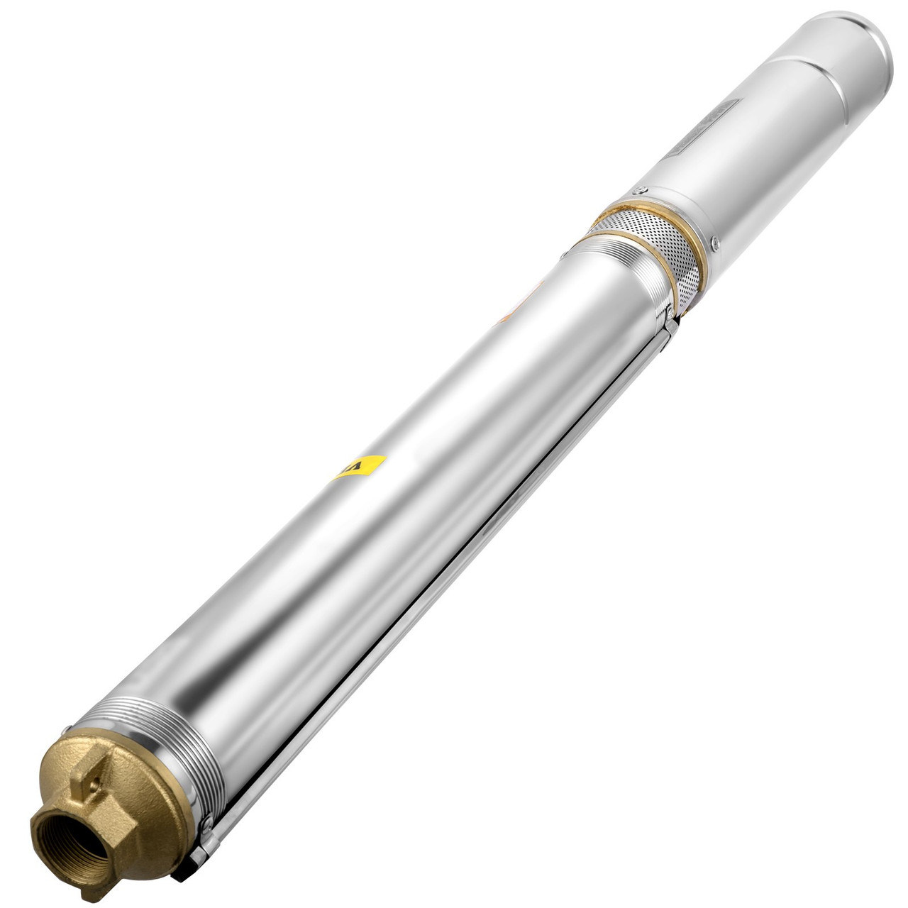 Deep Well Submersible Pump, 1.5 hp 220V 50 Hz, Stainless Steel w/5 FT Cable Wire, 1.25" Water Outlet, 24 GPM & 390 Ft Head for Farmland Irrigation and Factories