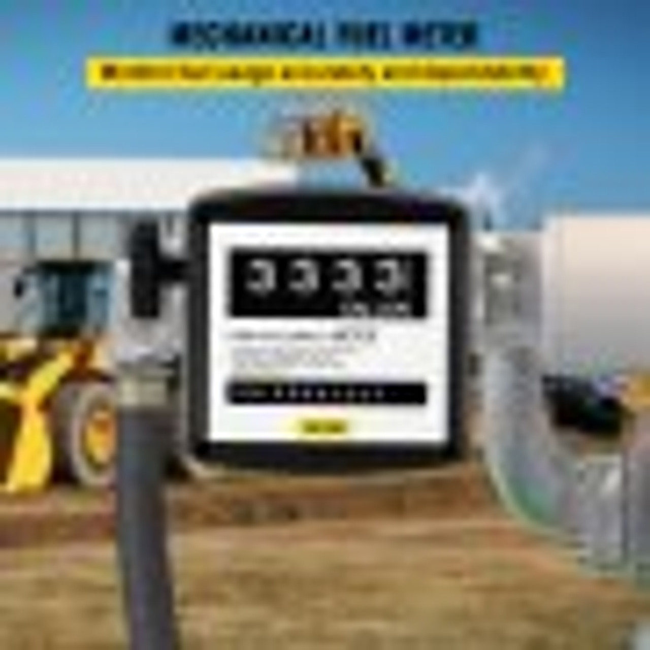 Mechanical Fuel Meter 5 to 30 GPM Digital Diesel Fuel Flow Meter Black Fuel Meter Diesel for All Fuel Transfer Pumps 10Bar
