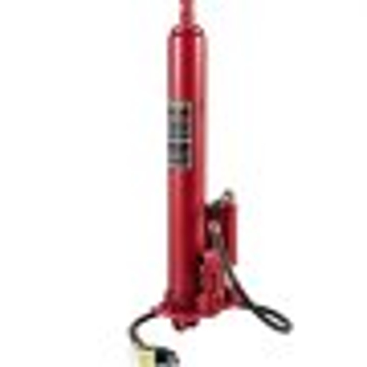 Hydraulic/Pneumatic Long Ram Jack, 8 Tons/17363 lbs Capacity, with Single Piston Pump and Clevis Base, Manual Cherry Picker w/Handle, for Garage/Shop Cranes, Engine Lift Hoist, Red