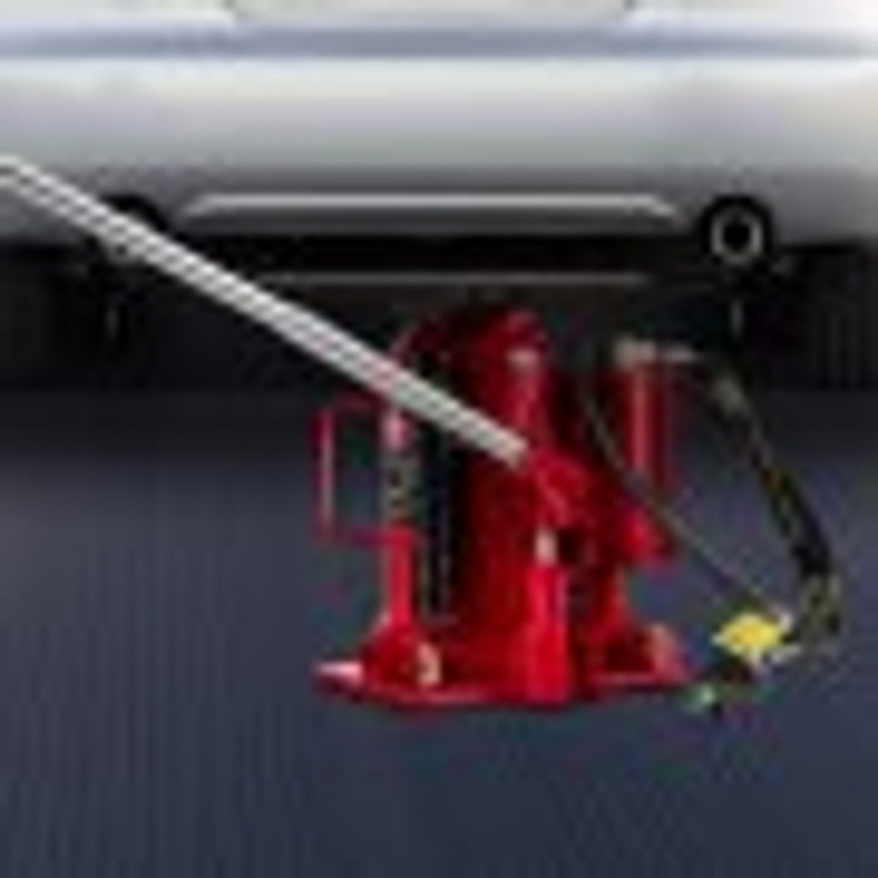 Air Hydraulic Bottle Jack, 20 Ton/44092 lbs Capacity, with Manual Hand Pump, Heavy Duty Auto Truck Travel Trailer Repair Lift, Red