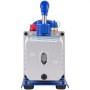 Vacuum Pump 4.8CFM 1/4 HP Single Stage HVAC A/C Refrigeration Kit 5PA Ultimate Vacuum Manifold Gauge Set R410A R134A R22 HVAC AC, 4-Way Manifold Gauge and Hose for Air Conditioning Systems