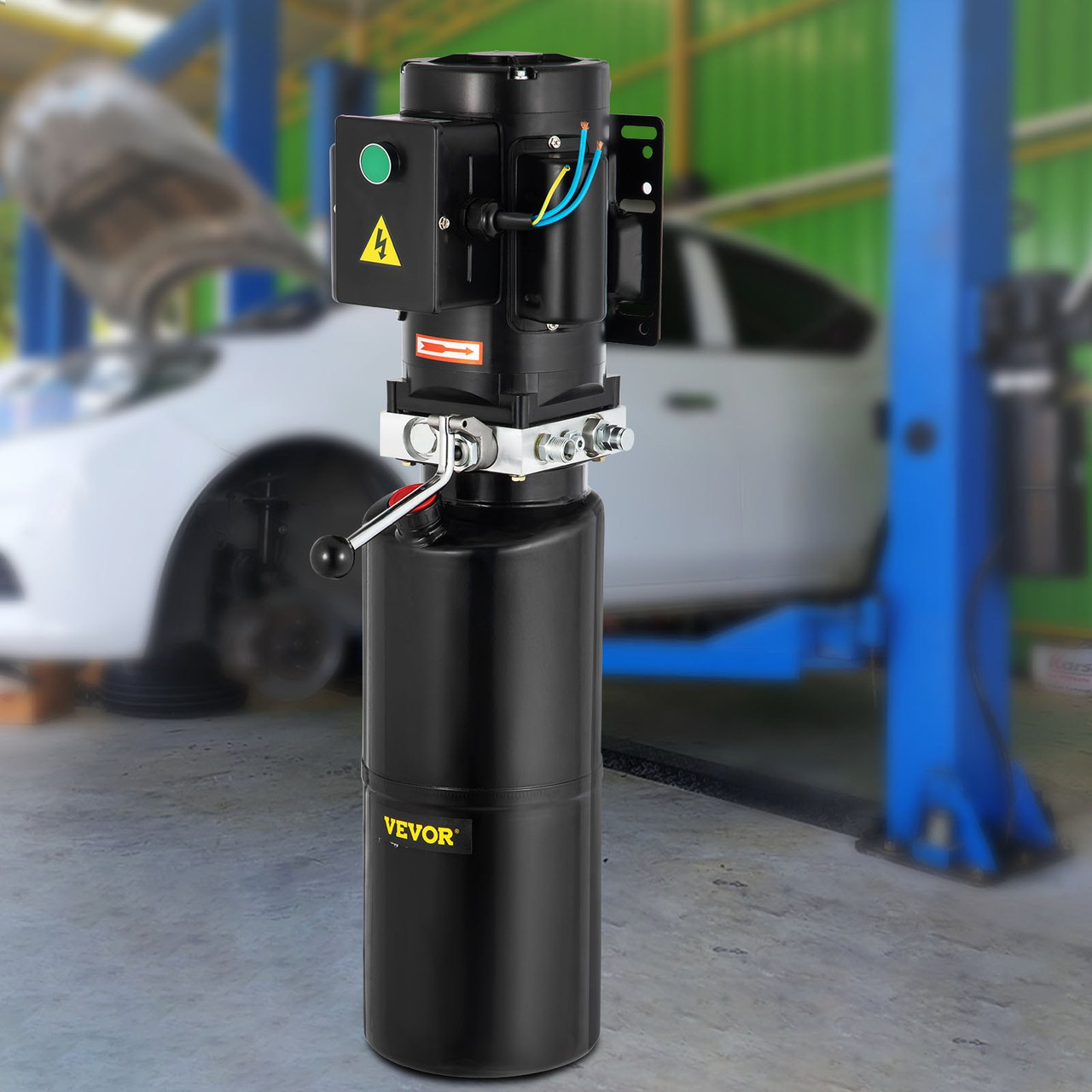 110V 2.64 GallonÃ¿Hydraulic Power Unit AutomotiveÃ¿Hydraulic Pump Dump Trailer Vehicle Mounted Lifter Auto Shop Repair Car Lift Power Unit for Two and Four Post Lift Auto Hoist