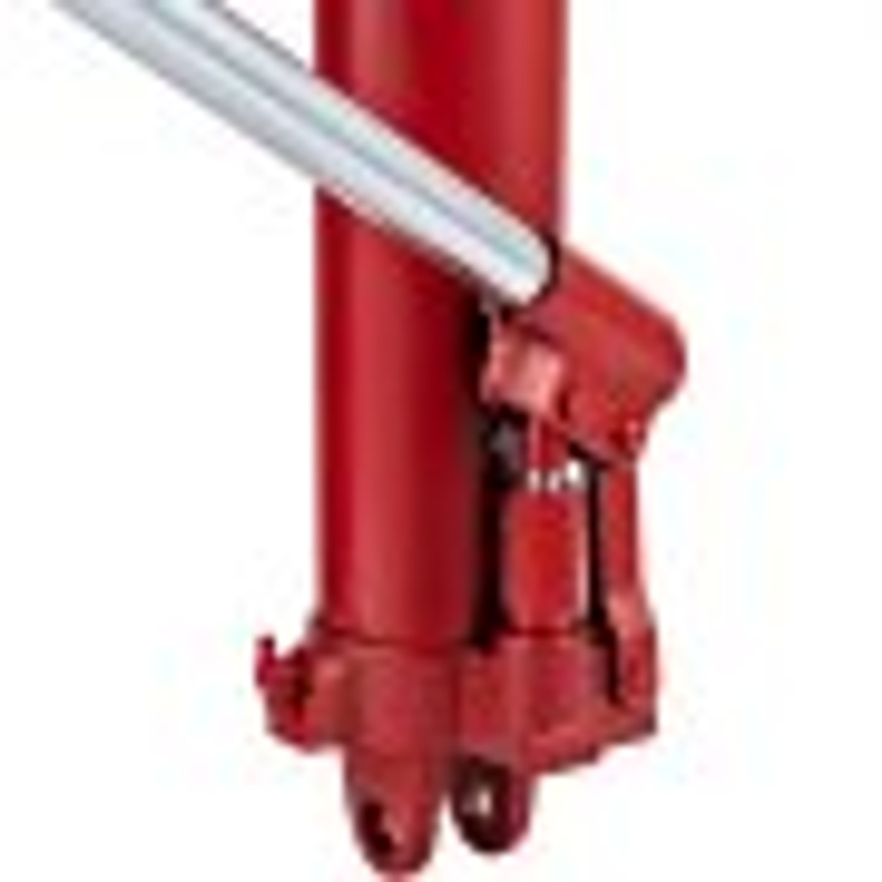 Hydraulic Long Ram Jack, 3 Tons/6600 lbs Capacity, with Single Piston Pump and Clevis Base, Manual Cherry Picker w/Handle, for Garage/Shop Cranes, Engine Lift Hoist, Red