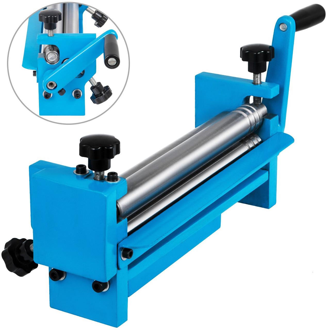 VEVOR Rolling Mill, 4.4/112mm Jewelry Rolling Mill Machine Gear Ratio 1:2.5 Wire Roller Mill 0.1-7mm Press Thickness Manual Combination Rolling