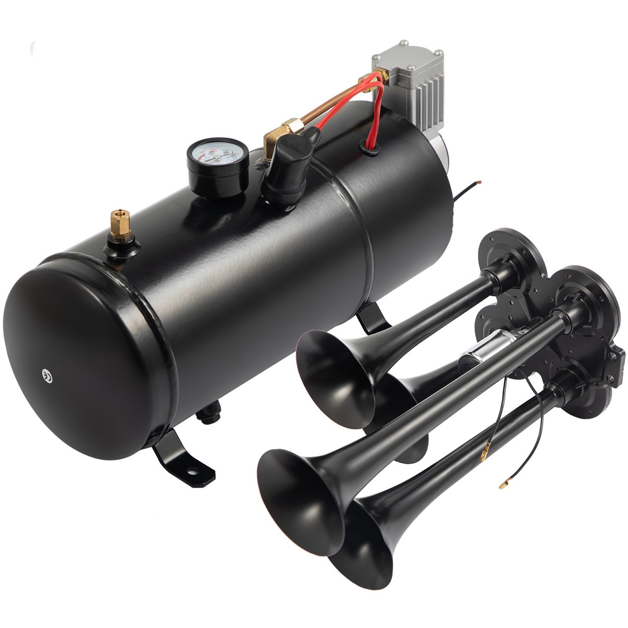 150DB Train Horns Kit for Trucks Super Loud with 120 PSI 12V Air Compressor  Trumpet
