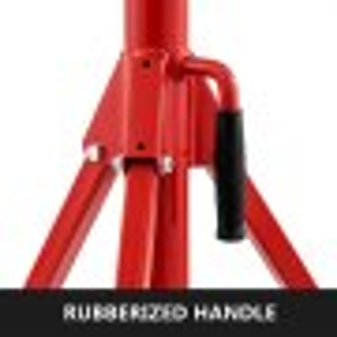 Pipe Jack Stand with 4-Ball Transfer V-Head 6mm Thickness and Folding Legs 1500LB Welding Pipe Stand Adjustable Height 28-52IN 1107S-type Pipe Jacks for Welding