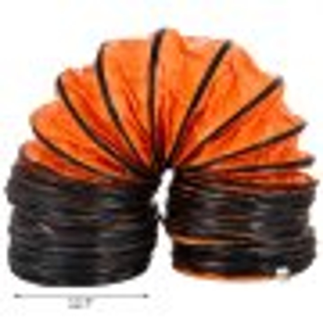 16 FT PVC Flexible Duct Hosing for 12 INCH Exhaust Fan, Orange