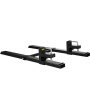 Pallet Forks 43" 2000 Lbs Max, Clamp On Tractor Bucket Forks with Adjustable Stabilizer Bar, Heavy Duty Front Loader Forks 60" Total Length, Fork Attachment for Skid Steer,Loader Bucket