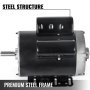 New 2.2 KW 3 HP Air Compressor Electric Motor Single Phase 56 Frame 3450 RPM