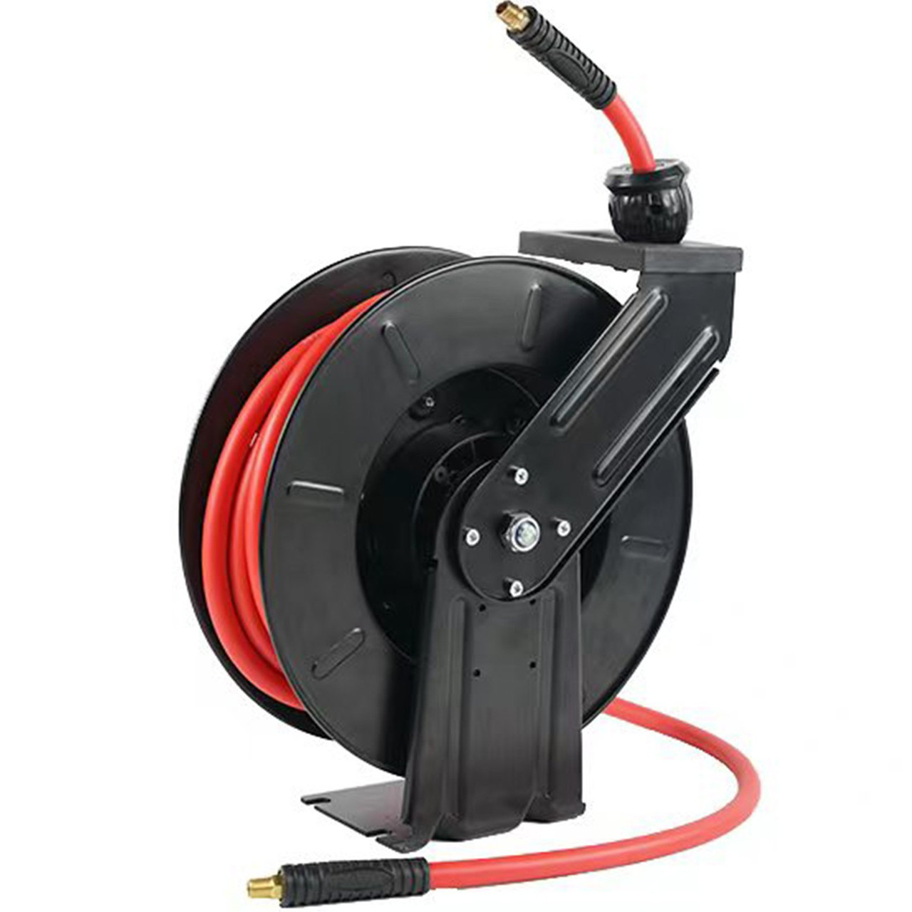 Air Hose Reel 1/2" x 50' Auto Rewind Hybrid Rubber Hose Retractable 300PSI