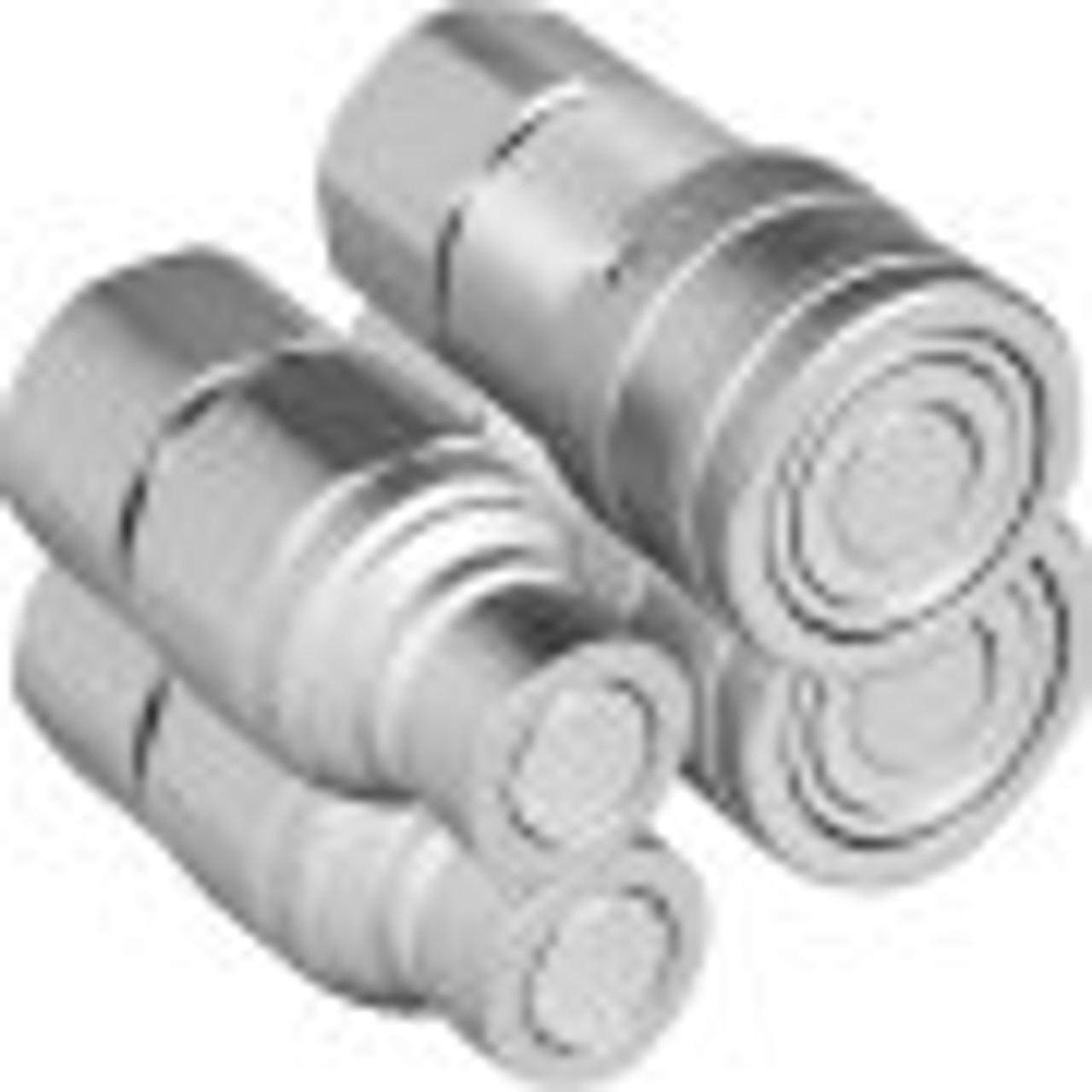 Skid Steer Hydraulic Quick Connect 1/2" Body Hydraulic Coupler 1/2" NPT Hydraulic Coupling Quick Connect 2 Pairs Hydraulic Quick Coupler 27.6 MPa (ISO 16028) (2 Pairs)