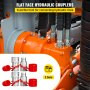 Skid Steer Hydraulic Quick Connect 1/2" Body Hydraulic Coupler 1/2" NPT Hydraulic Coupling Quick Connect 2 Pairs Hydraulic Quick Coupler 27.6 MPa (ISO 16028) (2 Pairs)