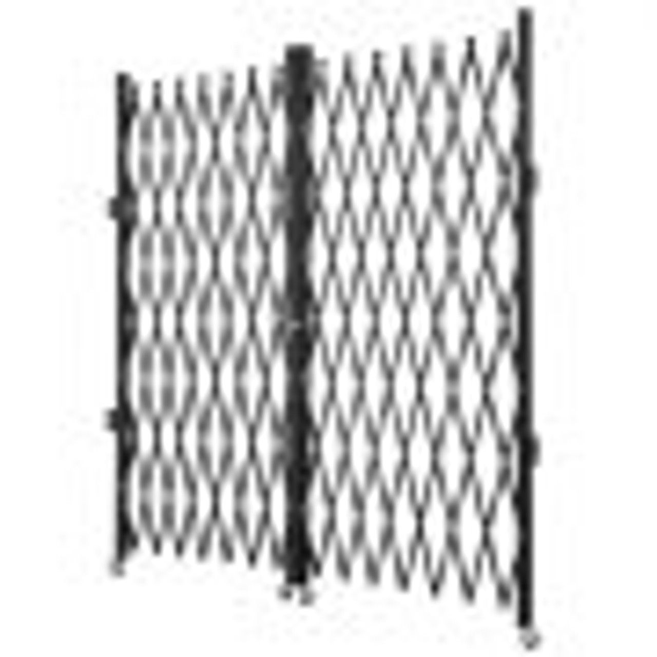 Double Folding Security Gate, 5' H x 10' W Folding Door Gate, Steel Accordion Security Gate, Flexible Expanding Security Gate, 360ø Rolling Barricade Gate, Scissor Gate or Door with Keys