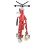 Pipe Stand, Pipe Jack Stand, V Head Pipe Stand Adjustable Height 23.6-42.5 Inch, Pipe Jack Stands with Casters 882 LB, Folding Portable Pipe Stands 1/8-12 Inch Pipe Supporting, Steel Jack Stand
