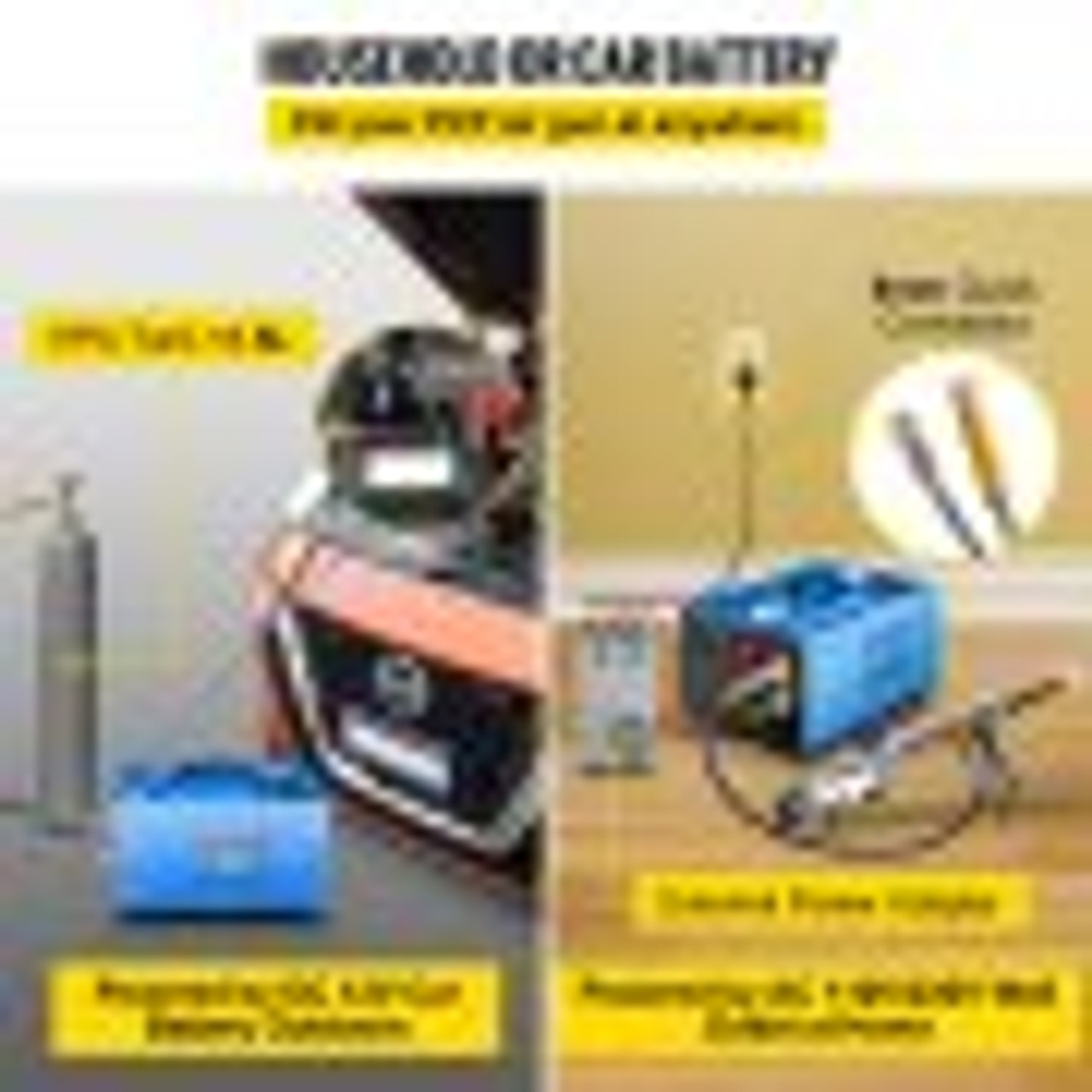 PCP Air Compressor, 4500PSI Portable PCP Compressor, 12V DC/110V AC PCP Airgun Compressor Manual-stop, w/External Power Adapter, Built-in Fan, Suitable for Paintball, Air Rifle, Scuba Bottle