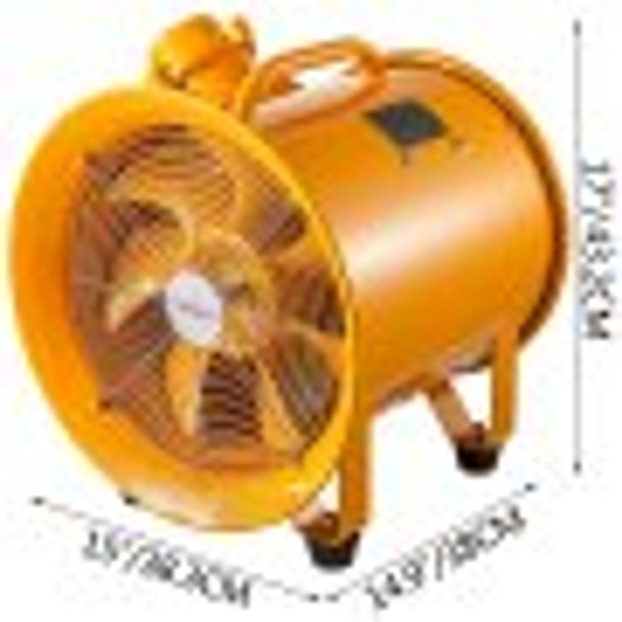 Explosion Proof Fan 12 Inch(300mm) Utility Blower 550W 110V 60HZ Speed 3450 RPM for Extraction and Ventilation in Potentially Explosive Environments