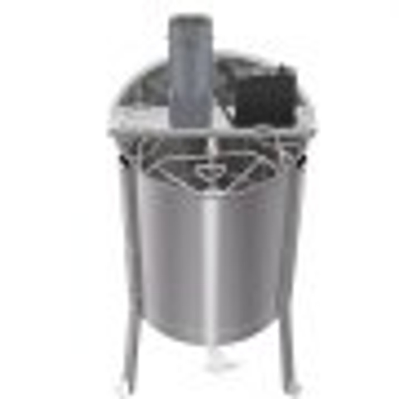 Electric Honey Extractor, 8 Frame Beekeeping Extraction?Only 4 Deep Frames Honey Extractor, Food-Grade Stainless Steel Honeycomb Drum Spinner, Apiary Centrifuge Equipment with Height Adj Stand