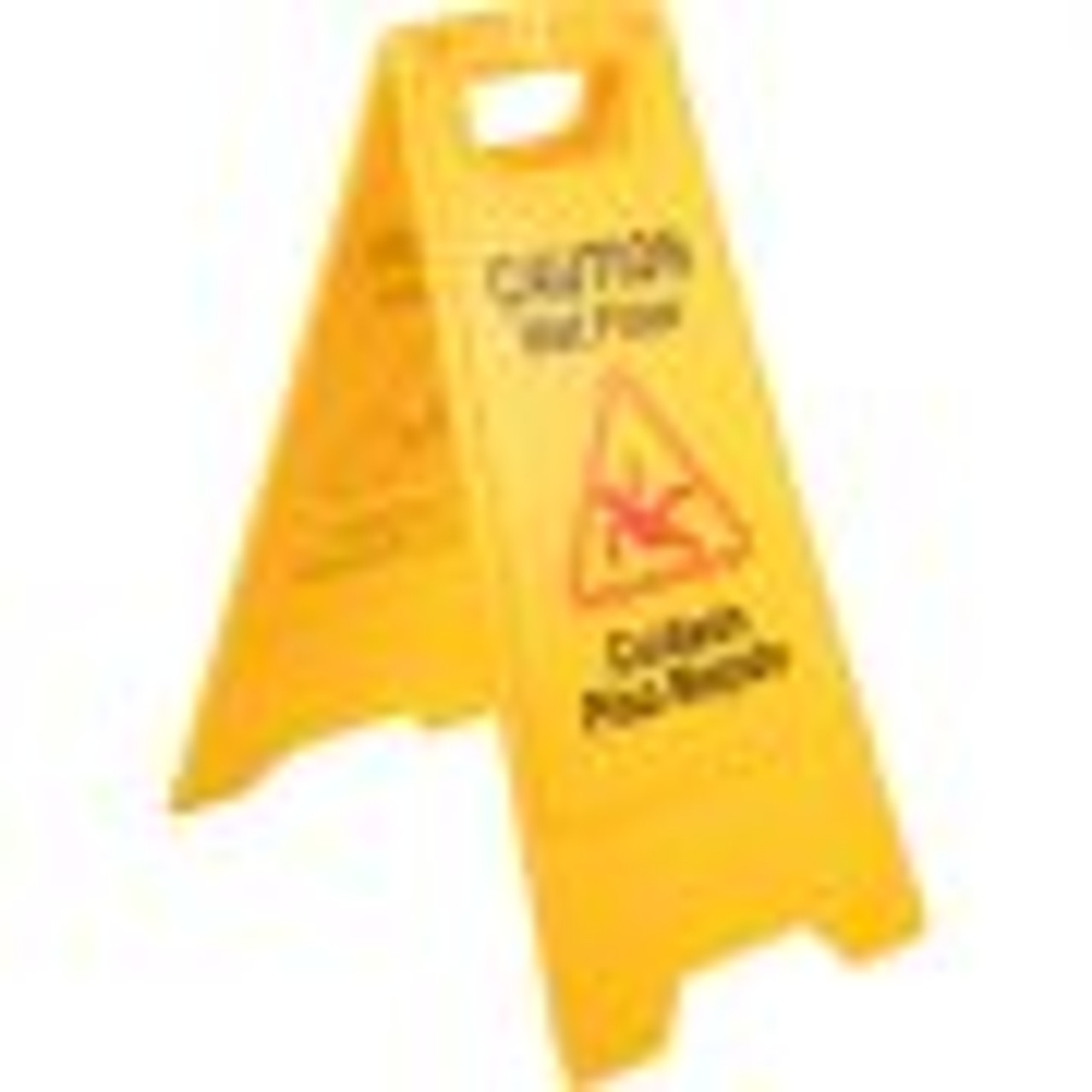 16 Pack Wet Floor Sign, 25" Caution Signs Wet Floor, Fold-Out Wet Floor Sign Bilingual, Double Sided Wet Floor Cones, Wet Sign Floor Sign for Restaurant Restroom Office