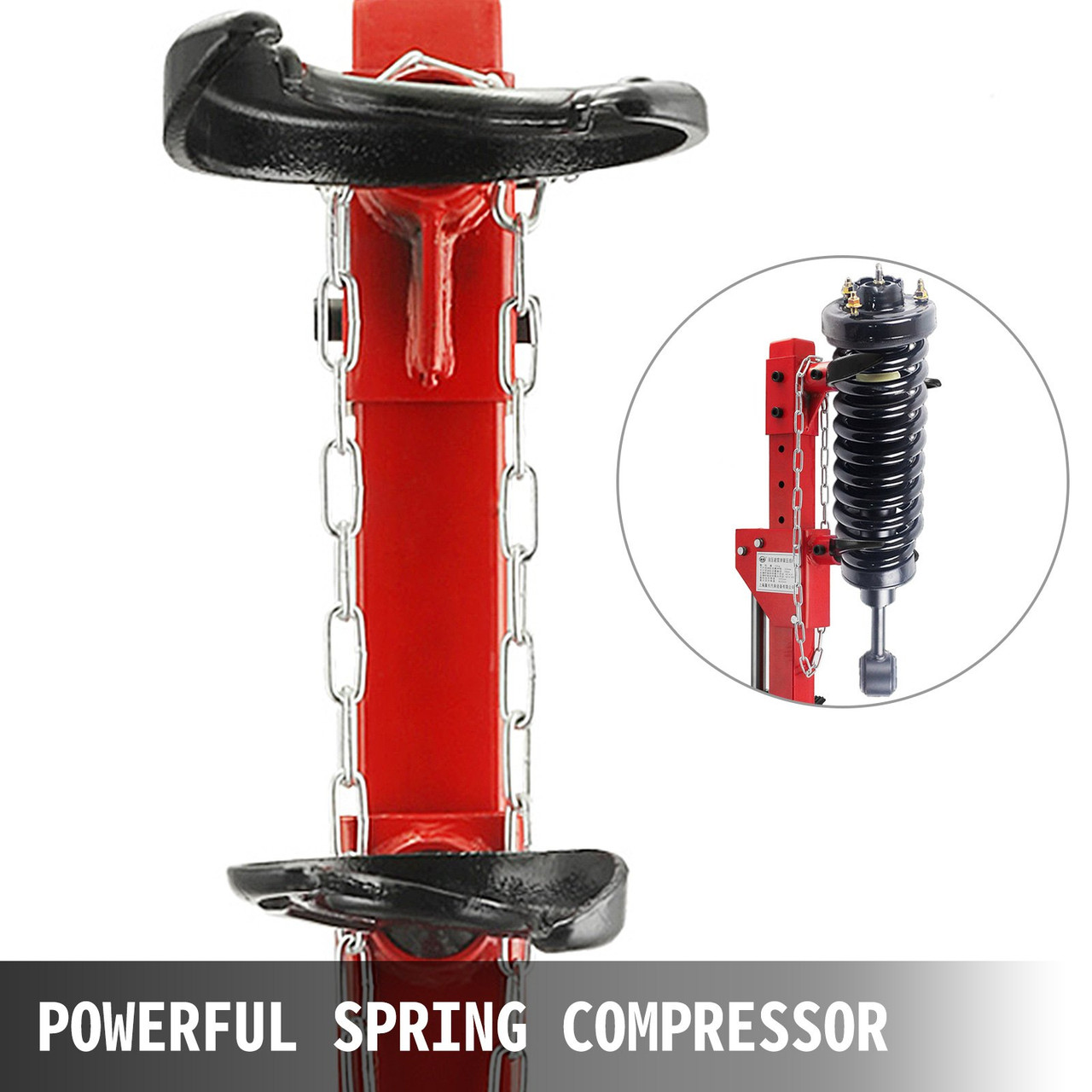 3 Ton Capacity Auto Strut Coil Spring Compressor Tool 6600LB Strut Compressor with 4 Snap Joints Air Hydraulic Tool for Car Repairing and Strut Spring Removing (3 Ton Capacity)