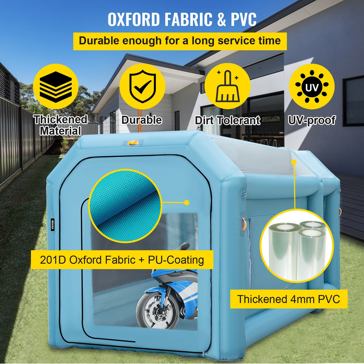 Portable Inflatable Paint Booth, 28x15x10ft Inflatable Spray Booth, Car  Paint Tent w/Air Filter System 