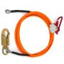 Steel Core Lanyard Kit Flipline 1/2" X 10' Climbing 75222 Swivel Snap Flip Line