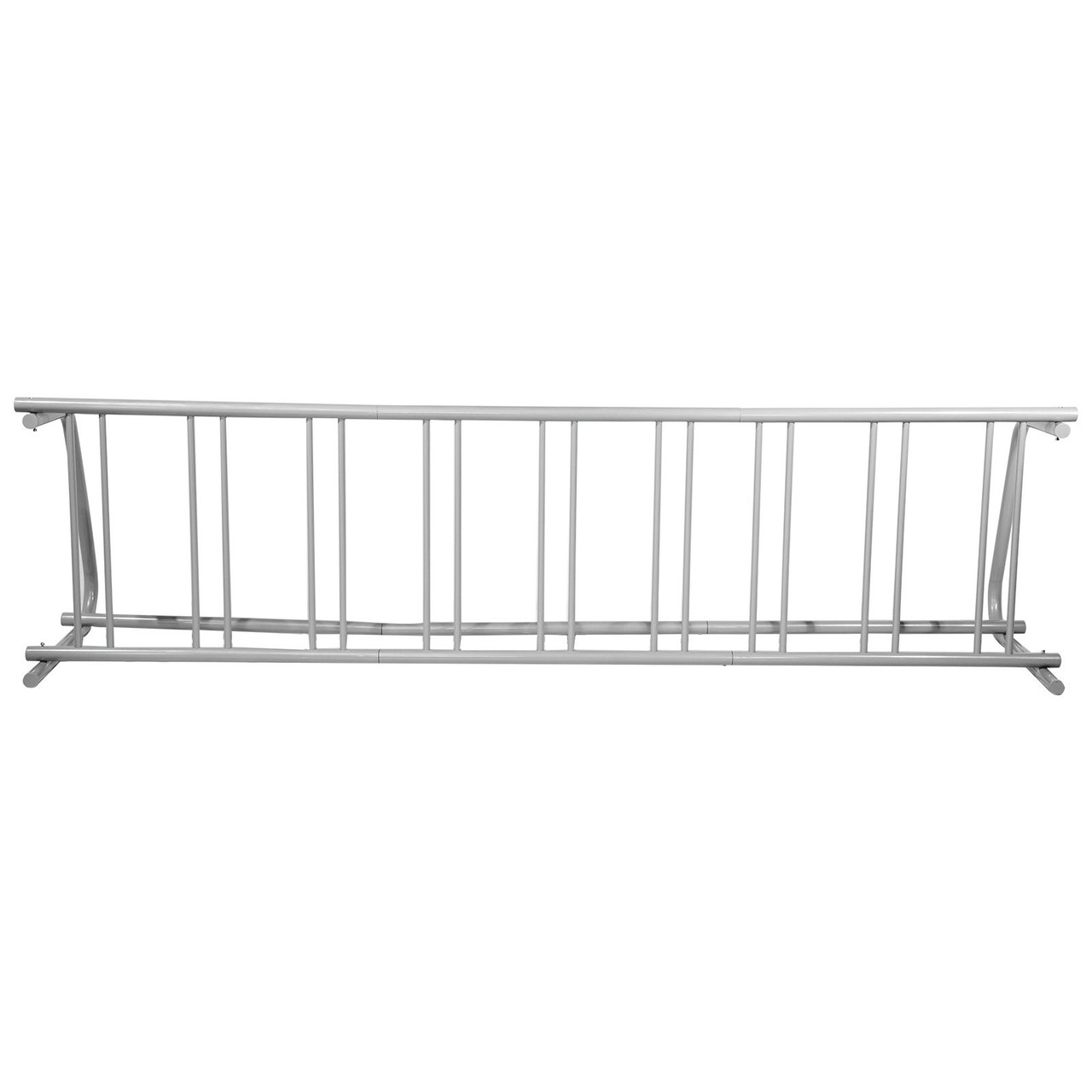 111" Length Floor Bike Rack, 9 Holders All-Steel Grid Bike Rack, Single-Side Storage Stand for Garages Streets Yards