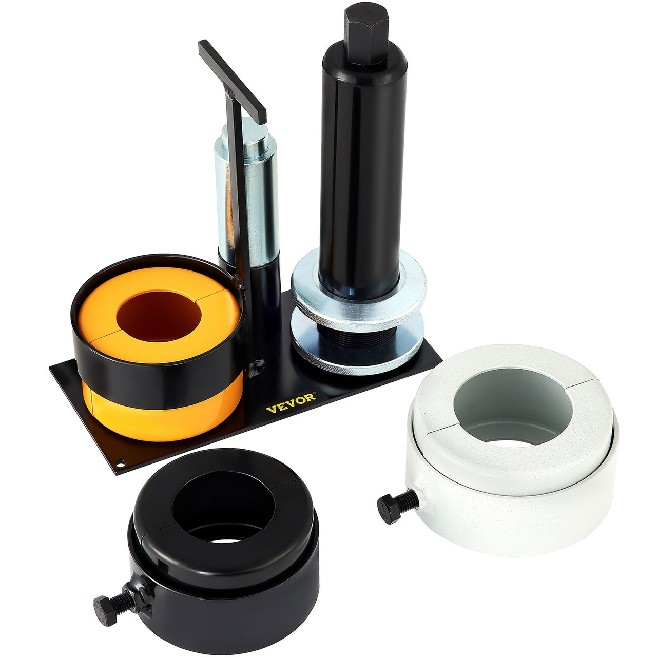 Carrier & Pinion Bearing Puller, Compatible with Dana 30,40,50,60,70, 80, Ford 10.25" Bearings, Pinion Puller Tool with 3 Clamshells, 45# Steel Clamshell Bearing Puller for Auto Repair