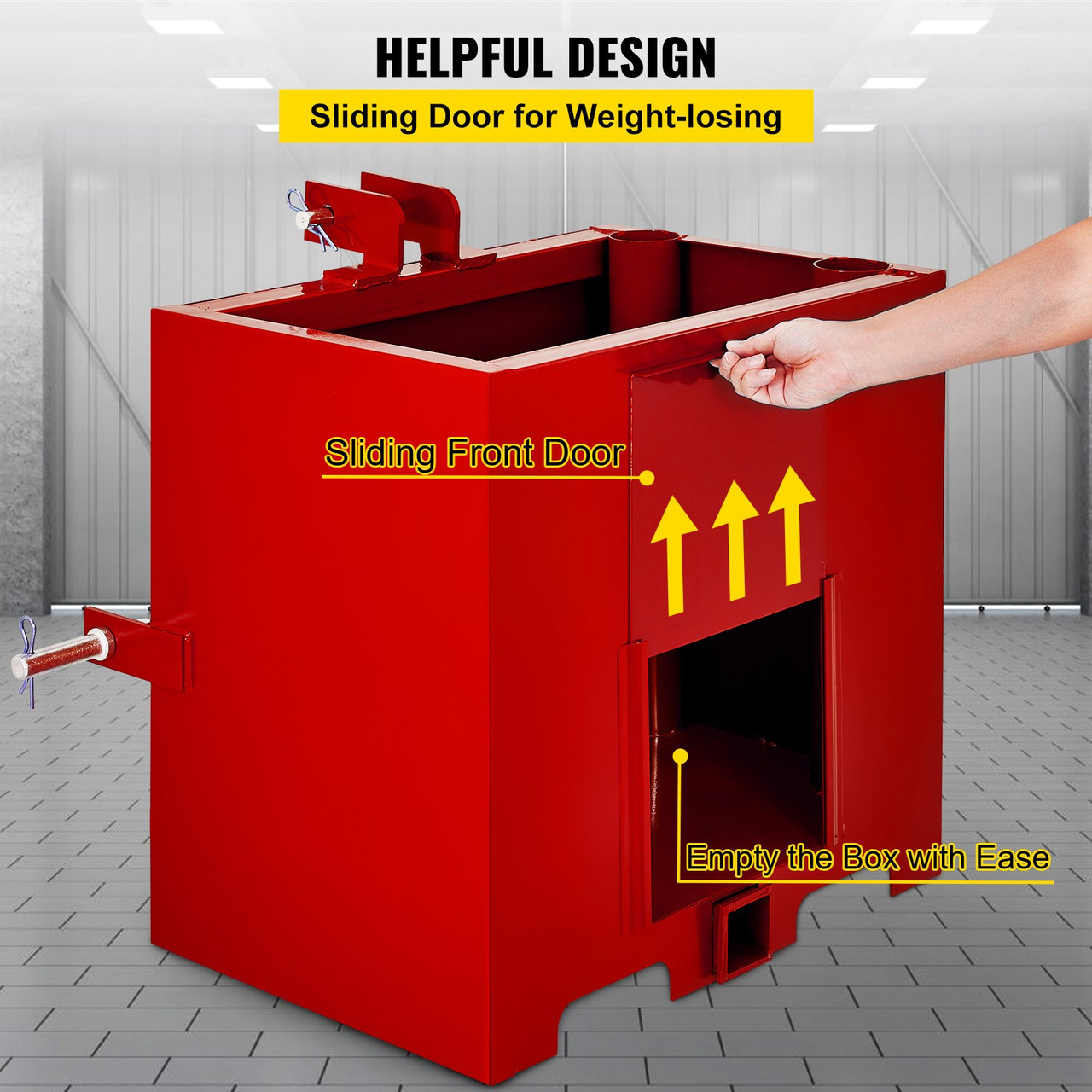 3 Point Ballast Box, 800lbs Capacity Hitch Ballast Box, Standard 2 ...