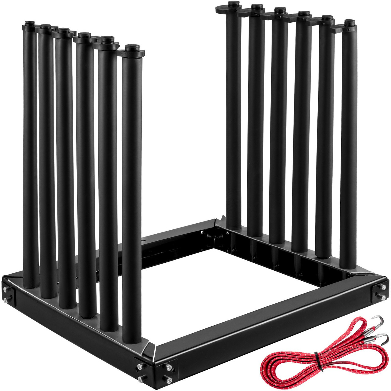 Windshield Rack 5-Lite, Windshield Truck Rack Steel, Windshield Glass Rack 24-Inch Height, Windshield Rack for Truck w/PVC Pad & Foam Padding, Glass Rack for Truck, for Glass Transportation